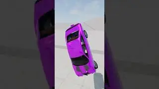 Classic Car Jump - Pure Destruction #beamngdrive #beamngexperiments #beamngphysics #shorts