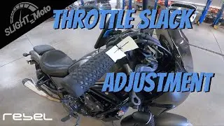 Honda Rebel - Throttle Slack adjustment (300-500)