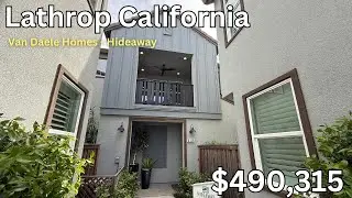 🏡Touring (river island lathrop california) Van Daele Homes: Hideaway2 Residence1. 3bd/2ba. 1447sqft