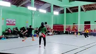 BADMINTON GANDA CAMPURAN PB KARANGJATI 🏸🔥 #bulutangkislovers #badminton #happy #health #fun #mabar 