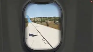 XPlane | TUI 737-800 Landing @ Skiathos - Turbulence.