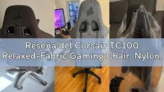 Rese&ntilde;a del Corsair TC100 Relaxed-Fabric Gaming Chair, Nylon, Negro, Talla &uacute;nica