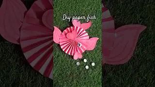 diy paper fish ||easy craft making with paper #papercraft #shortvideo #trending #diy #ytshorts