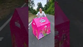 Amazing pink tent house unboxing and review test |#shorts