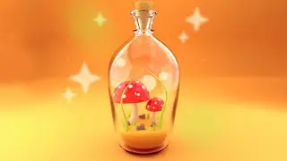 Blender 3.0 - Mushroom Scene in Bottle Workflow Timelapse