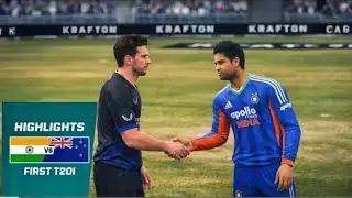 1st T20I🏏 | IND vs NZ | HIGHLIGHTS | Enhanced Graphics✨| #realcricket
