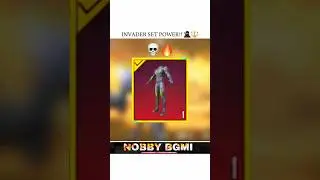 INVADER SET POWER!! 🥷🏻🔱 || Pubg 3.7 #bgmi #pubgmobile #nobbybgmi #shorts