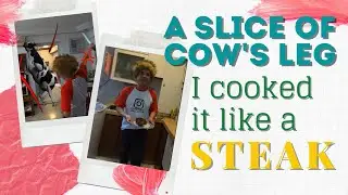 A Slice of a Cow's Leg | Cooked It Like A Steak | Beef Steak Simple Cooking