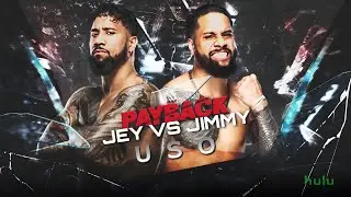 WWE Payback 2023 Jey Uso vs. Jimmy Uso Match Card HD