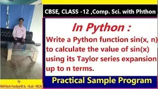 Write a Python program of sin(x, n) using its Taylor series expansion up to n terms.