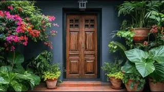 Step into Nature&rsquo;s Welcome🌿🌸 Captivating Ways to Adorn Your Entrance with Lush Greenery and Florals