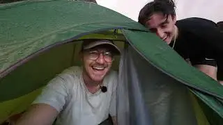 Wild Camping at The Castle That Gets Cut Off By The Ocean
