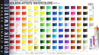 Holbein watercolors - test akwareli