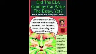 How To Write English 101 Essays The English Class Grumpy Cat #cat  #writingskills #englishlanguage