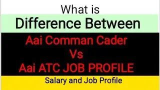 Different Between Aai Comman Cader And Aai Atc Job Profile / salary/ work Profile EEE WALE STUDENTS