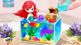 Ariel Mermaid Jelly Pool Cake 🌈 Beautiful Miniature Princess Cake Decorating Ideas 🍉 Petite Bakery