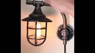 lantern wall lamp with cord and dimmer