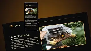 Personalizing Your Brand: Video Integration - Honey Bee Shop Web Template || HTML, CSS & Vanilla JS.