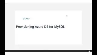 Microsoft Azure: Linux OSS Database Migration Part-1