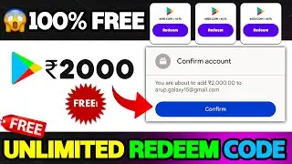 ( Redeem Code ) free redeem code app | google play redeem code | how to get free redeem code