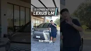 Here are 5 things we like about the #Lexus LM 350h. Stay tuned for the full review. #topgearph