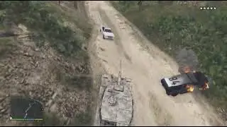 Grand Theft Auto 5, 5 Star Rhino Tank Rampage at Raton Canyon.