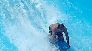 Surfing by Prashant Kanungo on strong water current at Water park
