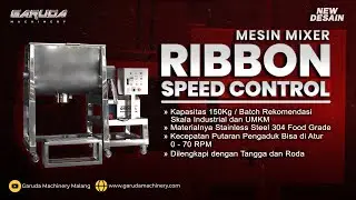 Rahasia Industri Mendapatkan Mixing Powder Lebih Merata | Mesin Mixer Ribbon Speed Control 150Kg