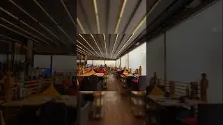 Rain protection and insulation, retractable roof with LED lights #decor #roof #shade