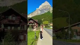 Beautiful wooden house in Switzerland🇨🇭🏠🏔️  #switzerland #beautifulnature #mountains #travel