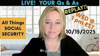 REPLAY!  Live Social Security Q&A LIVESTREAM w/TASHA, the Parrot & Attorney Joy - 10.15.25