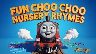 Colorful Train Song for Kids | Choo Choo Nursery Rhyme | Fun Educational Music for Children