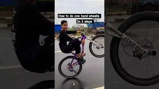 How to do one hand wheelie 😈#mtbcyclestunt #stunt #stuntcycle #mtbwheelie #cycle #mtbstunt#stuntbike
