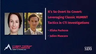 It's so overt it's covert: leveraging classic HUMINT tactics in CTI investigations