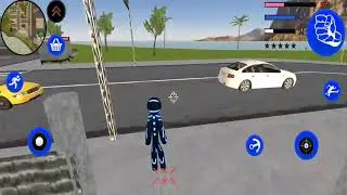 Black Iron Stickman Rope Hero #4