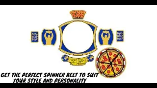 Sammy Guevara Spinner Pizza wrestling belt Made for Sammy Guevara Fans