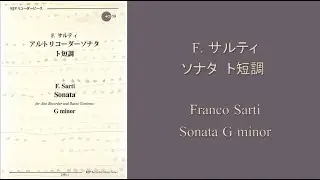 F. Sarti / Alto Recorder Sonata in G minor