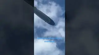Rare Goodyear blimp flying overhead #blimp #zeppelin #trending