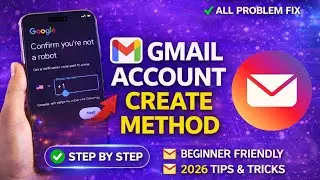 Create Gmail Account Without Number | New Method 2026 | All Problem Fix