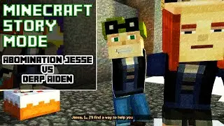 Abomination Jesse VS Derp Aiden - Minecraft Story Mode Episode 5 FULL Playthrough
