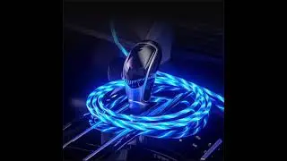 3 in 1 Magnetic Connectors LED Flowing Lights Cellphone's Charging Cable