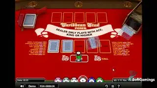 1X2 Network - Caribbean Stud Poker - Gameplay Demo
