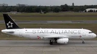 Turkish Airlines Airbus A320-232 TC-JPE Star Alliance takeoff - Berlin Tegel airport