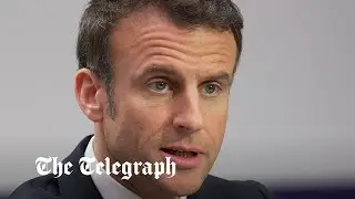 Emmanuel Macron answers question on migrant crisis in English