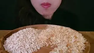 RAW RICE LOVERS EATING | SHU CHIN ASMR