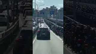 traffic jam in Japan ⛪🏪👏
