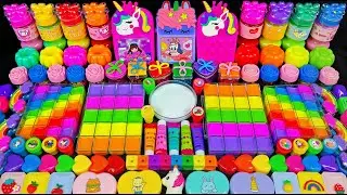 🌈 مزج السلايم المريح ASMR 🌈🦄 يونيكورن قوس قزح ماي ليتل بوني ضد السلايم اللامع | مزج عشوائي للسلايم