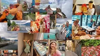 shopping & exploring the little town Munisio Switzerland