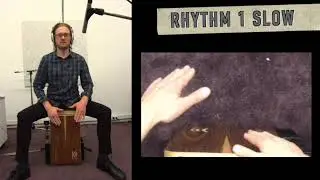 Basic Beats For Cajon -  Lesson 1 -  Rhythm 1 #cajonlesson  #cajontutorial  #cajonbeats  #cajondrum