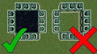 How to build  an End portal frame (Minecraft Hardcore)